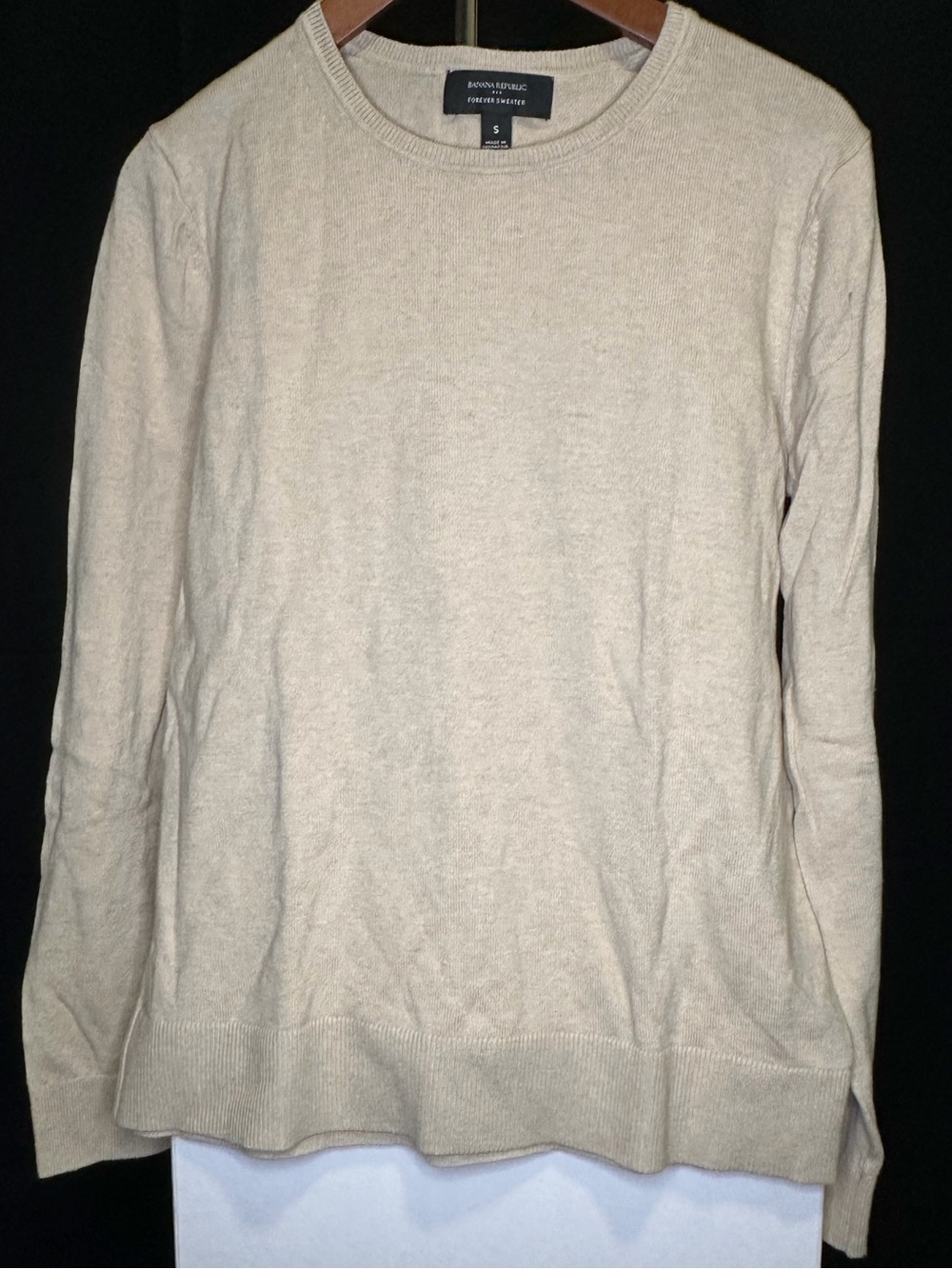 Banana Republic Crewneck Sweater — Light Beige